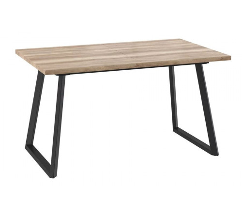 Стол Loft-140 (Дуб каньон/Чёрный) 140/185х85