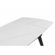 Стол Aveiro 120(180)x80 белый мрамор / черный