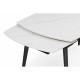 Стол Aveiro 120(180)x80 белый мрамор / черный