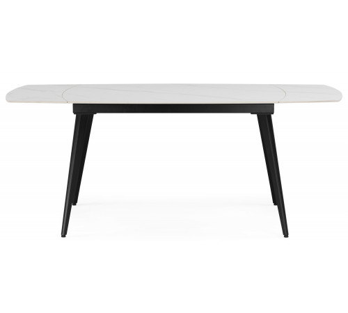 Стол Aveiro 120(180)x80 белый мрамор / черный