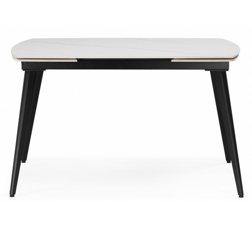 Стол Aveiro 120(180)x80 белый мрамор / черный