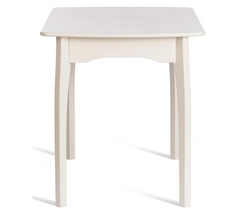 Стол CATERINA бук, мдф, 100+30x70x75, Ivory white