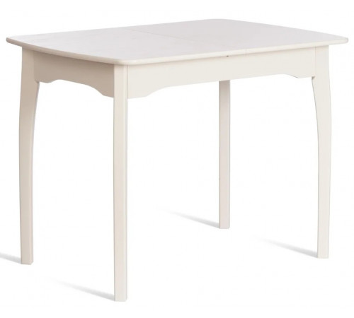 Стол CATERINA бук, мдф, 100+30x70x75, Ivory white