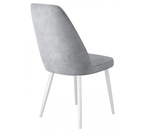 Стул DikLine 327 поворотный B22 GREY, ножки белые