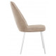 Стул DikLine 327 поворотный B03 BEIGE, ножки белые