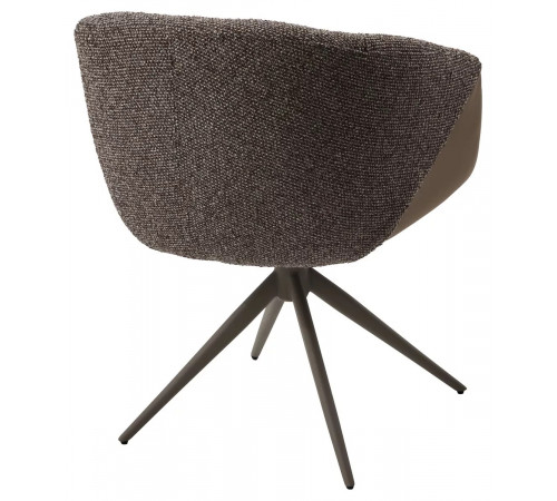 Стул ГИССЕН (GISSEN) 360 град., цвет КОФЕ HP032-08A PU / V885-1, экокожа / ткань / ЛАТТЕ, ®DISAUR