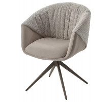Стул ГИССЕН (GISSEN) 360 град., цвет ЛАТТЕ RIELY-111 / V885-3, ткань / ЛАТТЕ, ®DISAUR