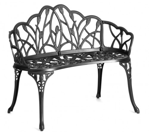 Скамья Secret De Maison Strauss (Штраус)  алюминиевый сплав, 99хх56х76см, черный