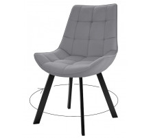 Стул DikLine 263 поворотный, B22 GREY, ножки черные