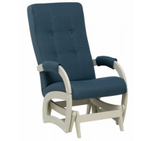 Кресло-маятник Leset Тея Слоновая кость, ткань Savana Plus Denim (синий)