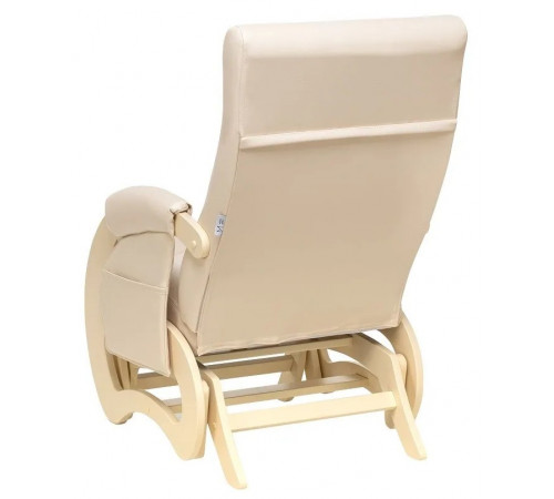 Кресло для кормления Milli Ария с карманами, Дуб шампань, к/з Polaris Beige