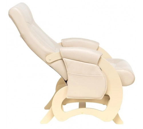Кресло для кормления Milli Ария с карманами, Дуб шампань, к/з Polaris Beige