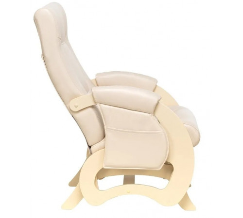 Кресло для кормления Milli Ария с карманами, Дуб шампань, к/з Polaris Beige