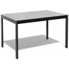 Стол KENNER LK1400, черный/керамика CARMEN LIGHT GRAY арт.170156