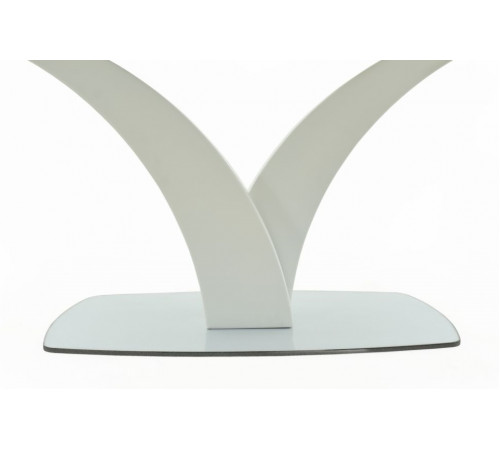 Стол обеденный Нотр Дам MODERNE стекло OPTIWHITE 1400(1800)*850 капучино