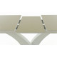 Стол обеденный Нотр Дам MODERNE стекло OPTIWHITE 1400(1800)*850 капучино
