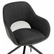 Стул Memfis graphite / black