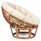 Кресло Папасан/Papasan (23/01 W) /с подушкой и ремешками/115х101х104см, коньячный, ткань старт