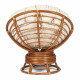 Кресло-качалка Папасан/Papasan (W 23/01 B) /с подушкой/ 115х78х104см, пекан орех, ткань старт