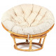 Кресло Папасан/Papasan (23/01 W) /с подушкой и ремешками/ 115х101х104см, медовый, ткань старт