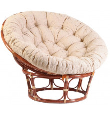 Кресло Папасан/Papasan (23/01 W) /с подушкой и ремешками/115х101х104см, коньячный, ткань старт