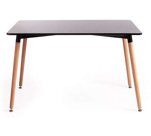 Стол Джон/John (мод.T1001) МДФ/дерево, 120х80х75см, черный/натуральный
