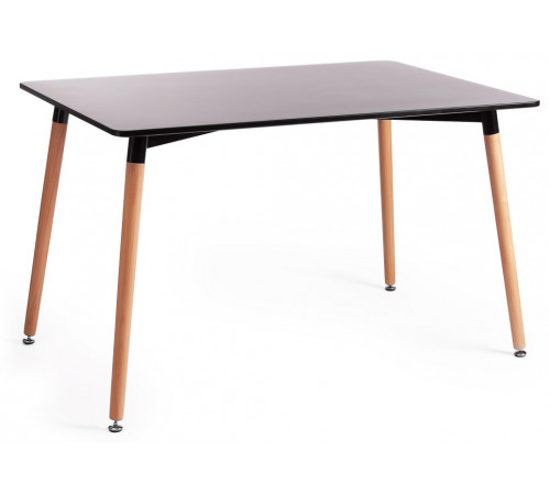 Стол Джон/John (мод.T1001) МДФ/дерево, 120х80х75см, черный/натуральный