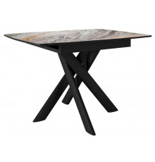Стол DikLine DKB110, Керамика Venetian Brown Light глянец, опоры черные
