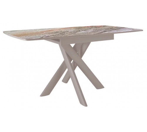 Стол DikLine DKB110, Керамика Venetian Brown Light глянец, опоры капучино