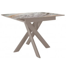 Стол DikLine DKB110, Керамика Venetian Brown Light глянец, опоры капучино