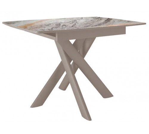 Стол DikLine DKB110, Керамика Venetian Brown Light глянец, опоры капучино