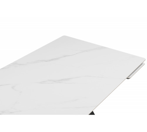 Стол Вилли 120(180)х80 snow alpin white / черный