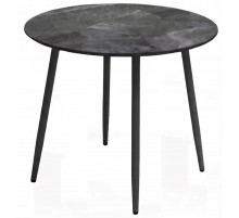 Стол DikLine RKM90 Керамика серый глянец (italian middle grey)/опоры черные