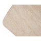 Стол КИРАН (KIRAN) 180 БЕЖЕВЫЙ МРАМОР (MATTE SICILY BEIGE SOLID CERAMIC) / Орех темный, ®DISAUR