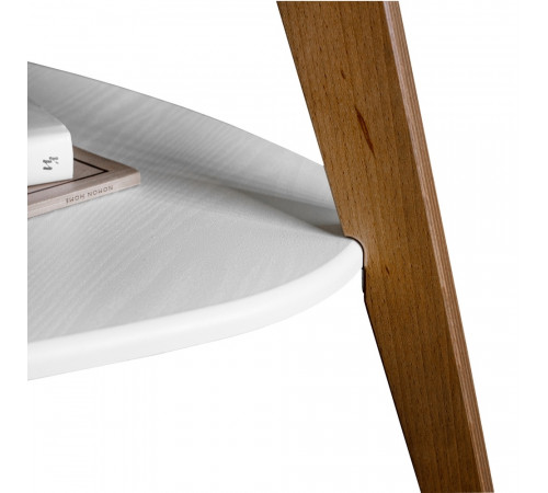 Стол журнальный БьютиСтайл 24 Белый / Бук