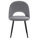 Стул DikLine 383 поворотный B22 GREY, ножки черные