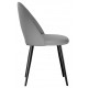 Стул DikLine 383 поворотный B22 GREY, ножки черные