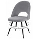 Стул DikLine 383 поворотный B22 GREY, ножки черные
