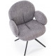 Стул HALMAR K568 серый/черный, поворотный