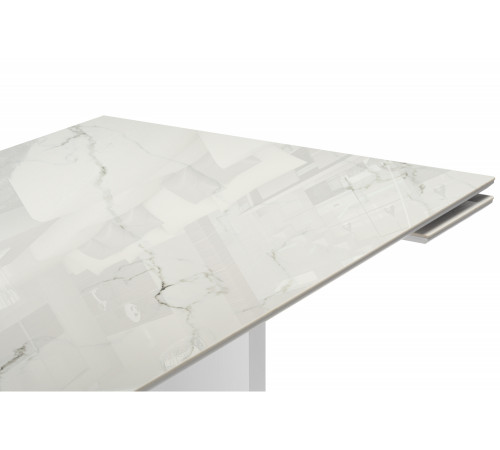 Стол Монерон 200x100 titanium mckinley polished / белый