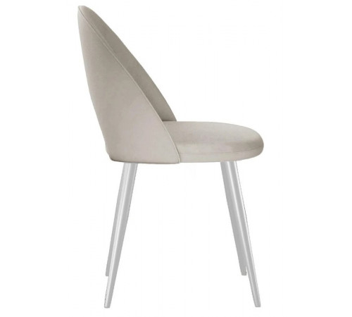 Стул DikLine 383 поворотный B03 BEIGE, ножки белые