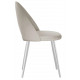 Стул DikLine 383 поворотный B03 BEIGE, ножки белые