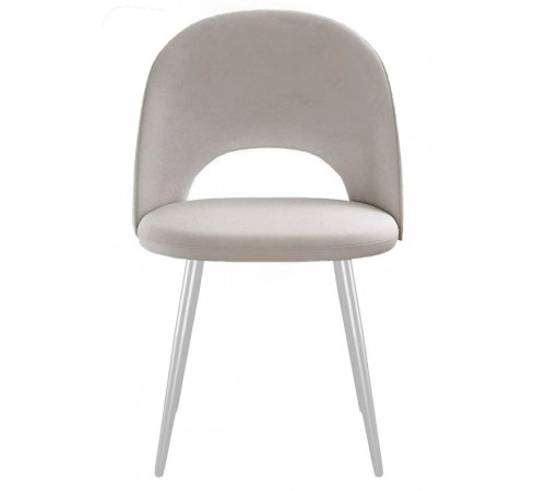 Стул DikLine 383 поворотный B03 BEIGE, ножки белые