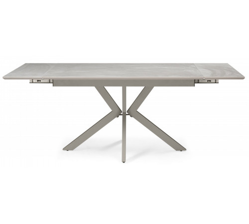 Стол Пантон 120(180)х80 carmen light gray / серый матовый