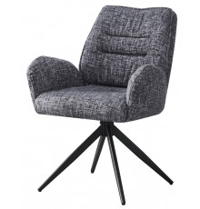 Стул DikLine DC1555 микровелюр AZTEC #15 серый/опоры черные