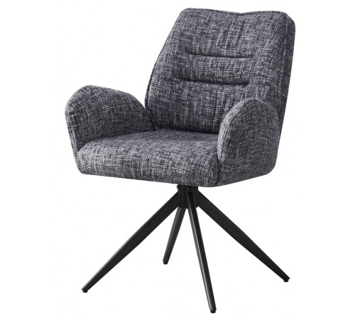 Стул DikLine DC1555 микровелюр AZTEC #15 серый/опоры черные
