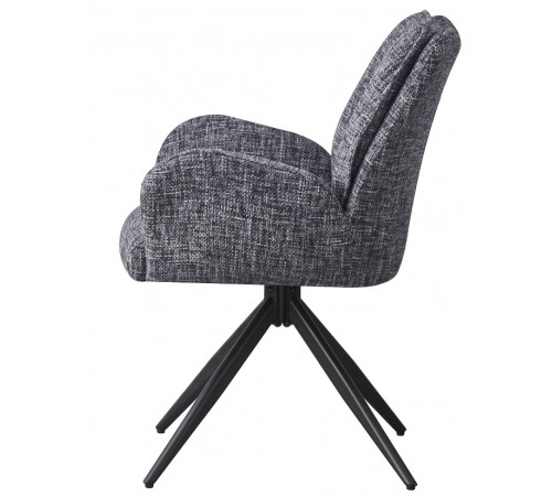 Стул DikLine DC1555 микровелюр AZTEC #15 серый/опоры черные