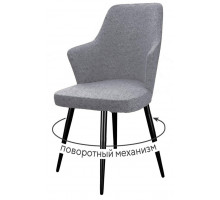 Стул DikLine 235 поворотный, NS10 GREY, ножки черные