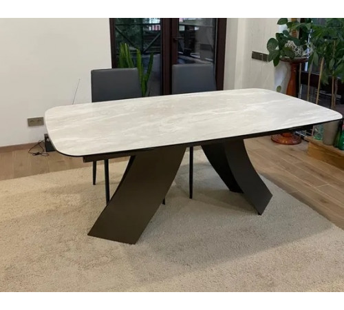 Стол ИОН (YON) 180 TL-109, испанская керамика / Шоколадное золото каркас, ®DISAUR
