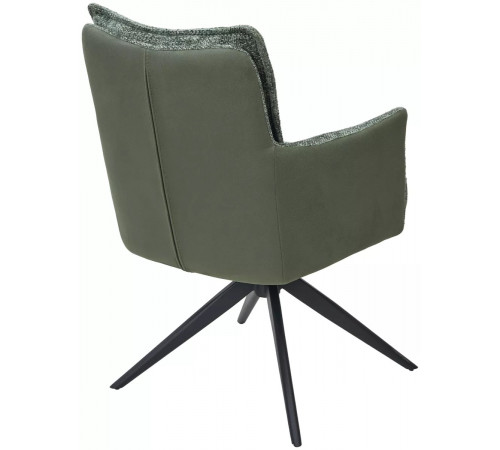 Стул JOSEF 360 град. поворот. HAGA-74 Зеленый, ткань / HJ002-18 Зеленый, PU / черный каркас, ®DISAUR